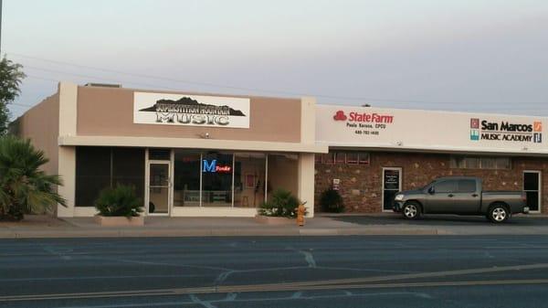 We are located on the southeast corner of Arizona Ave & Galveston. Next door to San Marcos Music Academy & State Farm.