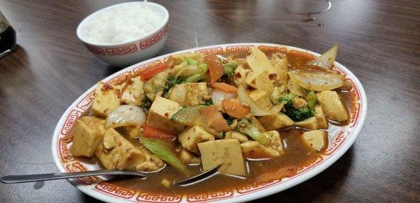 Ma Po Tofu with added veggies