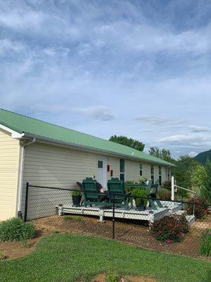 Changed all roof screws and pressure washed