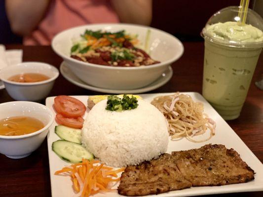 Grilled Pork with Broken Rice