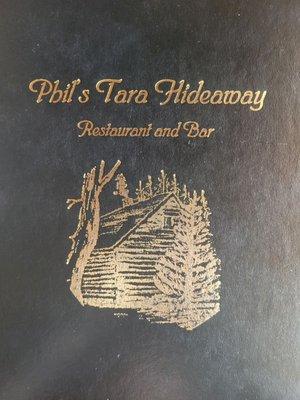 Menu cover