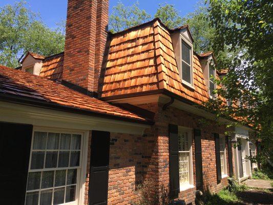 My New Cedar Shake roof expertly done by my favorite work crew ever, Source One Construction.