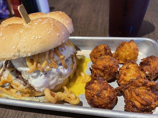 TSA Pre-check Burger and tater tots