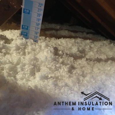 Loose fill blown in fiberglass insulation upgrade - insulation contractor in woodstock - Anthem Insulation & Home