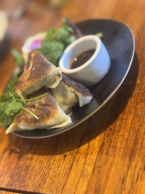 Mushroom dumplings;  photo by Lori