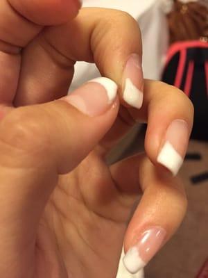 Each nail is messed up some type of way