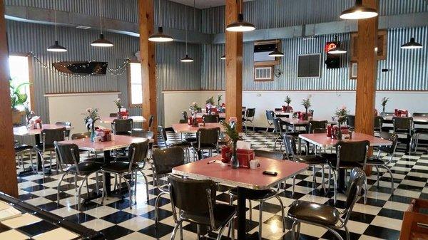 Inside dining area