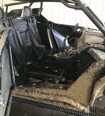 Even the interior gets rough sometimes in these ATV's don't worry I can fix it