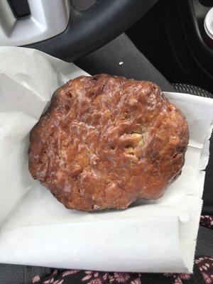 Yumm! This apple fritter is huge !! This is the best donut place to get donuts in Meridian, MS