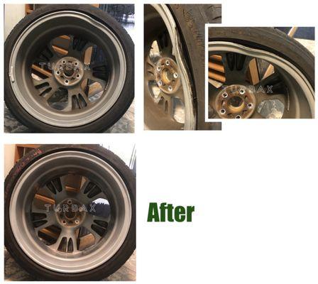 Bent wheel repair