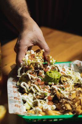 Messy savory loaded chips