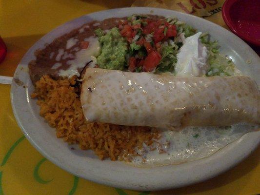 Chimichanga lunch