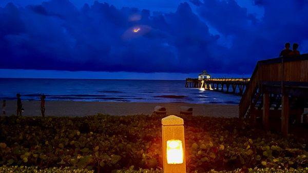 Night time view from the restaurant!