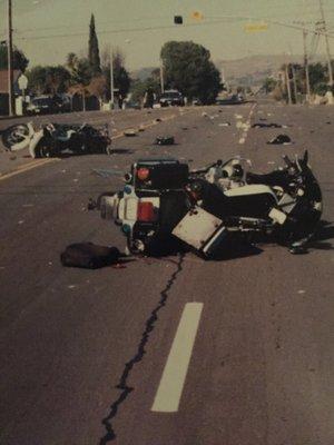 Crash scene, 1998.