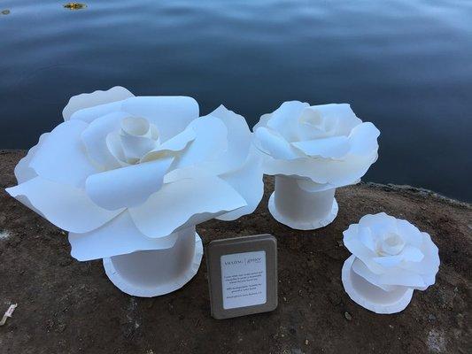 Amazing Grace floating urn, handcrafted by Santa Barbara Artist Noel Solomon. The full size version is nearly 2' across!