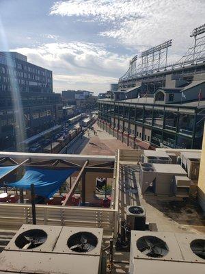 Rooftop view looking west