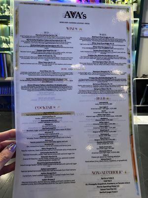 Food menu