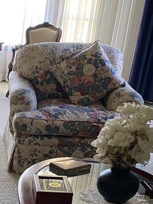 Old chair upholstery