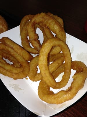 Crispy onion rings