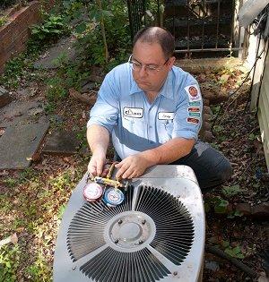 One of our highly trained technicians completing a service call.