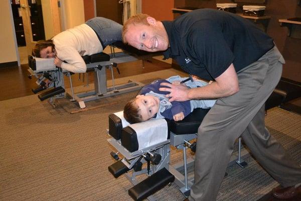 Kids need their spines checked too! Tyler has been getting adjusted and staying healthy since birth.