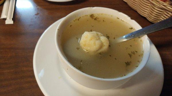 Nookala soup (aka "Nook", per our server). Dense dumplings in a house made broth.