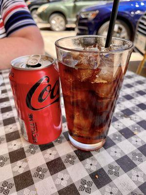 Coke Zero on ice