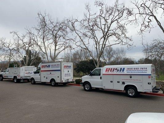 24 shower valves installation at apartment complex