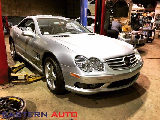 Mercedes SL55 AMG accident -AFTER