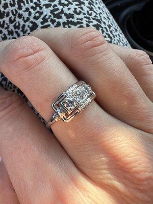 Antique ring repaired and resized