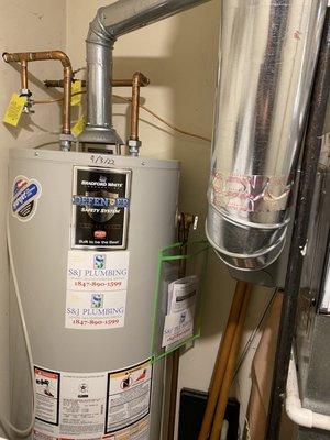 Hot water heater.