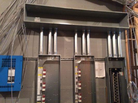 Sub panel, lighting panels and the processor for the lighting panel