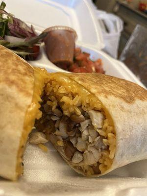 Chicken burritos