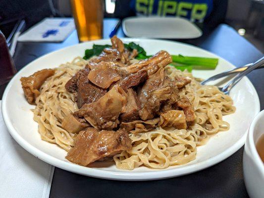 beef brisket braised noodles $15