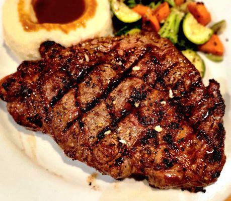 Close up Ribeye. Look at that sear and grill marks. $39.49.