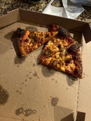 burnt pizza