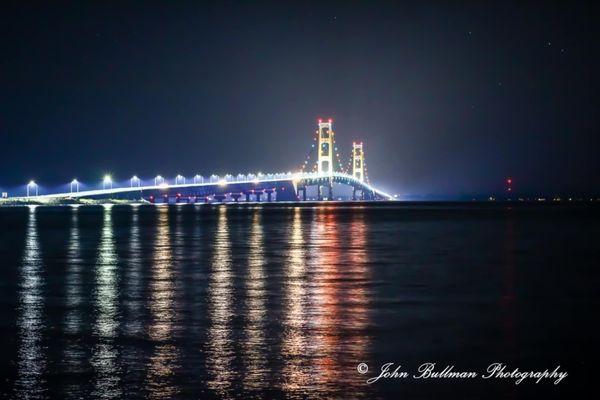 Truck run Mackinac bridge