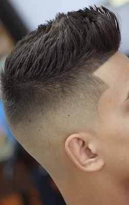 Very clean undercut fade!