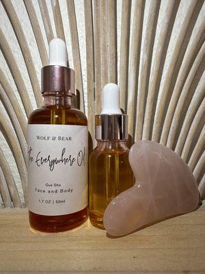 Bundle everything oil and Gua Sha