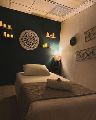 Relaxation massage room