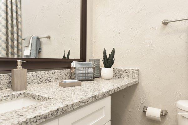 Granite Counters + Undermount Sinks