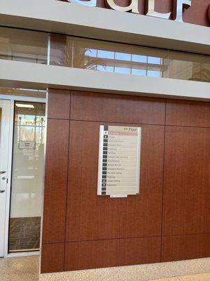 First floor directory