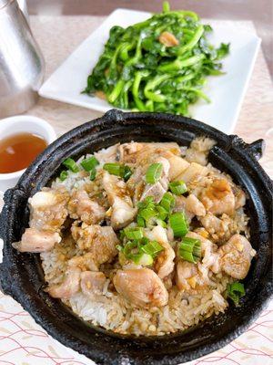 111. Salted Fish with Spareribs with Rice in Clay Pot 154. Pea Sprout with Garlic Sauce