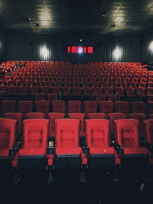 The inside of the theater