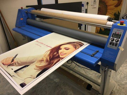 We offer Laminating!