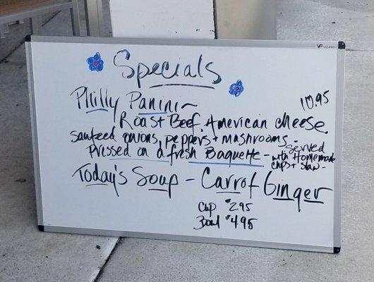 Specials of the Day board