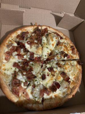 Baked potato pizza