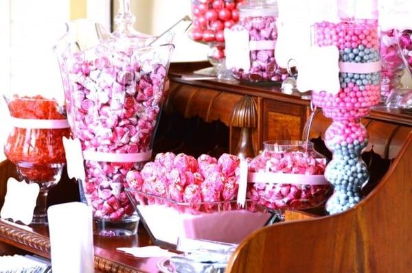 Loved this old hutch that held our candy buffet perfectly