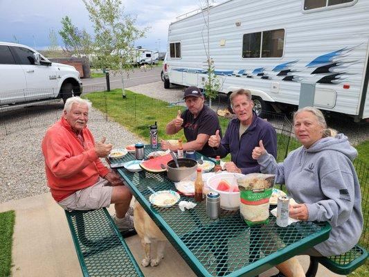 All our friends really loved this campsite too!