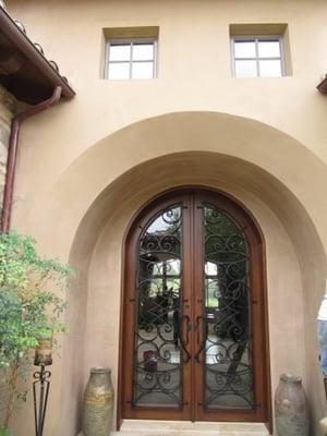 Smooth Finish stucco in the Bridges of Rancho Santa Fe Ca